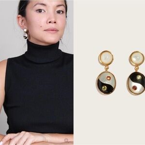 Lizzie Fortunato Ying Yang Earrings